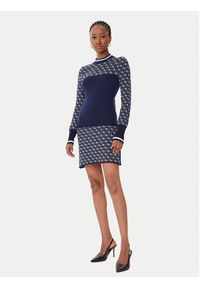 Guess Sweter W5BR24 Z3JD2 Granatowy Slim Fit. Kolor: niebieski. Materiał: syntetyk #5