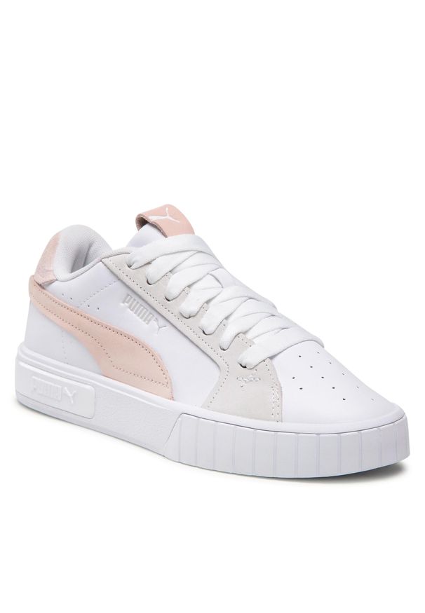 Sneakersy Puma Cali Star Raw 383381 04 Puma White/Island Pink. Kolor: biały. Materiał: skóra