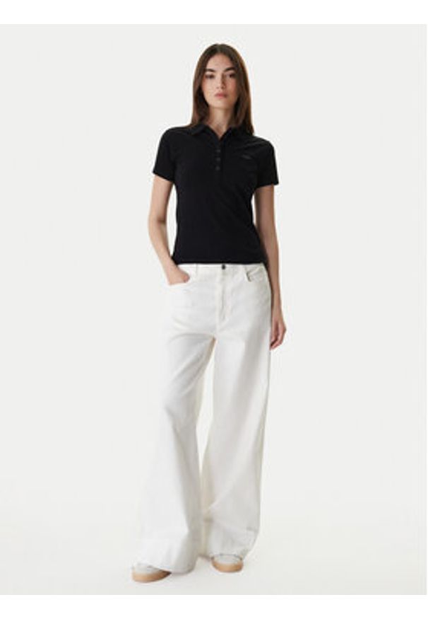 Guess Polo W5GP73 KCYR1 Czarny Regular Fit. Typ kołnierza: polo. Kolor: czarny. Materiał: bawełna