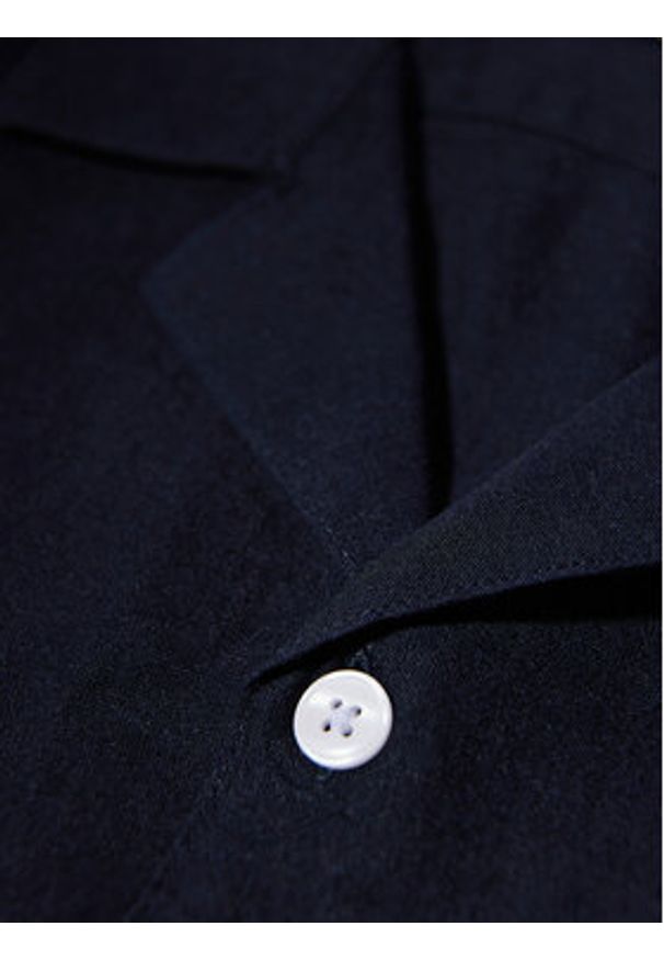 Lindbergh Koszula 30-203319 Czarny Relaxed Fit. Kolor: czarny. Materiał: bawełna