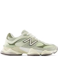 Buty unisex New Balance U9060EEC – zielone. Okazja: na co dzień. Kolor: zielony. Materiał: guma, syntetyk, skóra, materiał. Szerokość cholewki: normalna. Sport: turystyka piesza