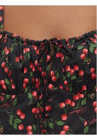 Guess Top W6YH97 W4497 Czarny Regular Fit. Kolor: czarny. Materiał: bawełna #3