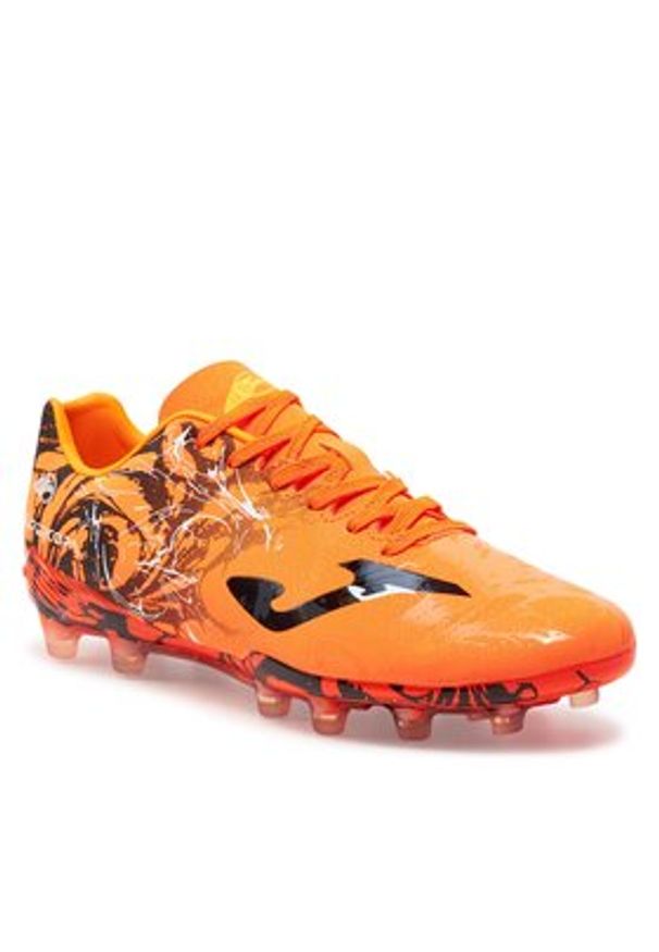 Joma Buty do piłki nożnej Super Copa 2408 SUPS2408FG Pomarańczowy. Kolor: pomarańczowy. Materiał: skóra