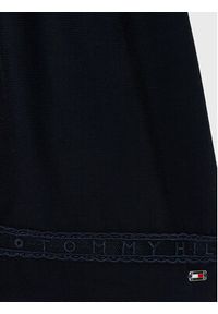 TOMMY HILFIGER - Tommy Hilfiger Sukienka codzienna Ceremonial KG0KG07020 M Granatowy Regular Fit. Okazja: na co dzień. Kolor: niebieski. Materiał: wiskoza. Typ sukienki: proste. Styl: casual #3