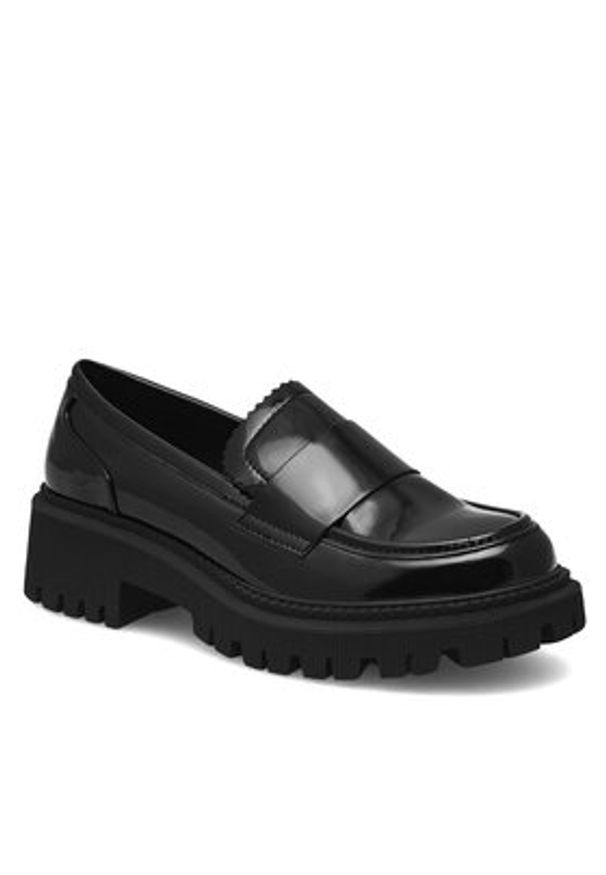 DeeZee Loafersy H101201-01 Czarny. Kolor: czarny. Materiał: syntetyk