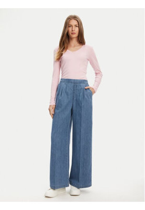 United Colors of Benetton - United Colors Of Benetton Bluzka 3GA2E4245 Różowy Regular Fit. Kolor: różowy. Materiał: bawełna