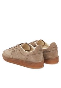 BOSS Sneakersy Brenta 50536645 Brązowy. Kolor: brązowy. Materiał: zamsz, skóra