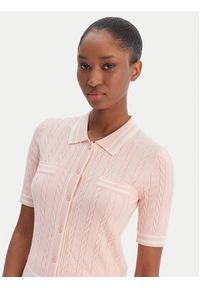 Guess Kardigan V6RR02 Z4652 Różowy Regular Fit. Kolor: różowy. Materiał: wiskoza, syntetyk #3