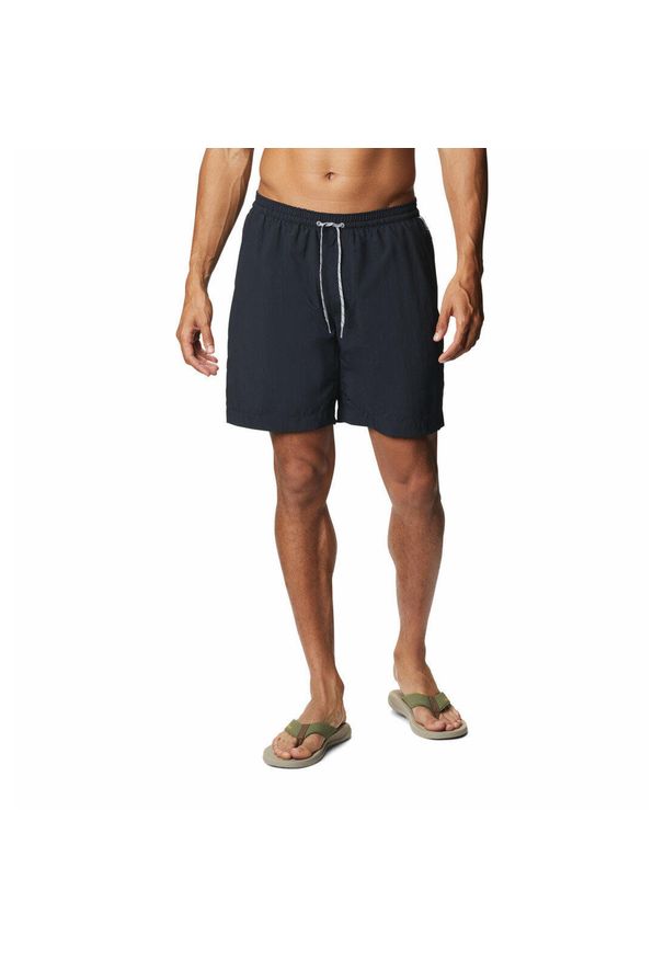 columbia - Szorty do pływania męskie Columbia Summerdry Short. Kolor: czarny, wielokolorowy. Styl: sportowy