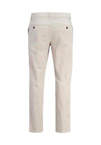 Jack & Jones Chinosy Lie Vance 12292970 Écru Regular Fit. Kolor: kremowy. Materiał: bawełna #4