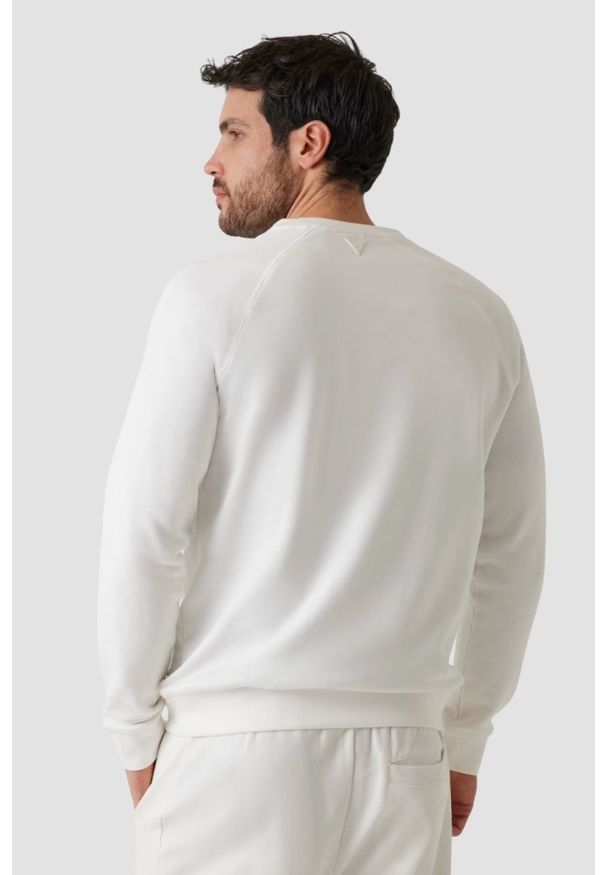 Guess - GUESS Biała męska bluza New Aldwin, Rozmiar M. Kolor: biały