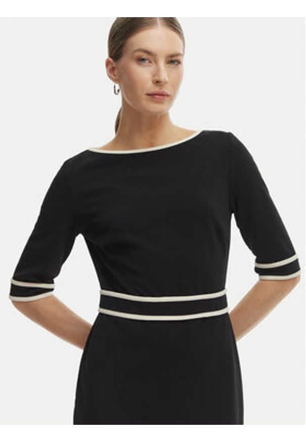 Rinascimento Sukienka koktajlowa CFC0127991003 Czarny Slim Fit. Kolor: czarny. Materiał: syntetyk. Styl: wizytowy