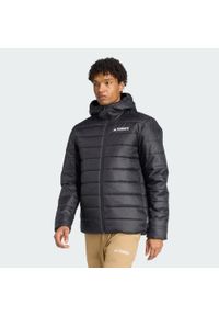 Adidas - Kurtka z kapturem z ociepleniem Terrex Multi Essentials CLIMAWARM. Typ kołnierza: kaptur. Kolor: czarny. Materiał: puch. Technologia: ClimaWarm (Adidas). Sport: turystyka piesza #1