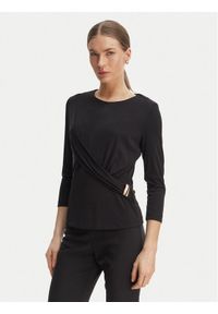 Rinascimento Bluzka CFC0127695003 Czarny Slim Fit. Kolor: czarny. Materiał: syntetyk #1