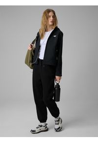 4f - 4F Kurtka softshell wiatroodporna membrana 5000 damska - czarna S. Kolor: czarny. Materiał: softshell. Wzór: gładki #2