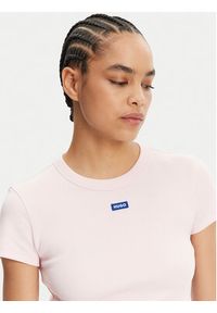 Hugo - HUGO T-Shirt Baby 50510749 Różowy Slim Fit. Kolor: różowy. Materiał: bawełna #5