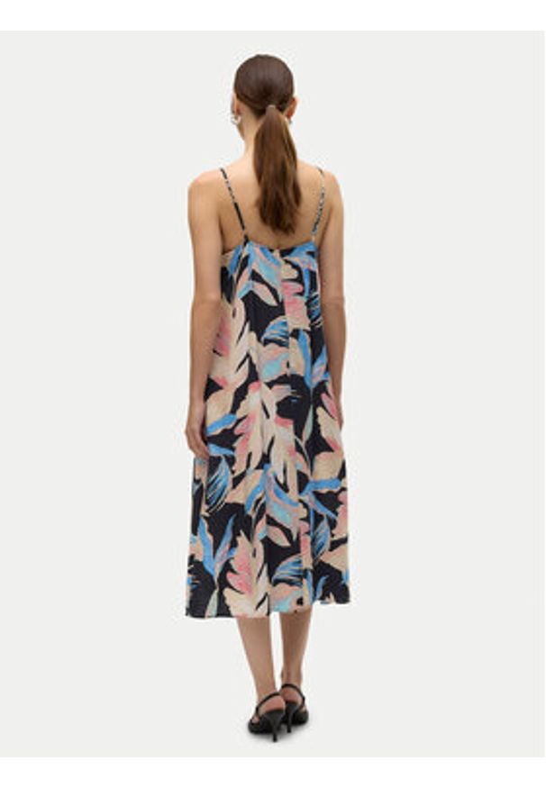 Vero Moda Sukienka letnia Josie 10303398 Czarny Regular Fit. Kolor: czarny. Materiał: wiskoza. Sezon: lato