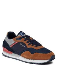 Pepe Jeans Sneakersy PMS30992 Brązowy. Kolor: brązowy. Materiał: materiał #6