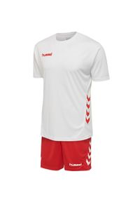 Zestaw piłkarski dla dorosłych Hummel Promo Duo Set. Kolor: biały, czerwony, wielokolorowy. Materiał: jersey. Sport: piłka nożna