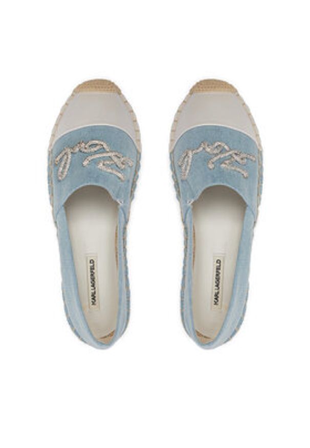 Karl Lagerfeld - KARL LAGERFELD Espadryle KL81110D Niebieski. Kolor: niebieski. Materiał: materiał