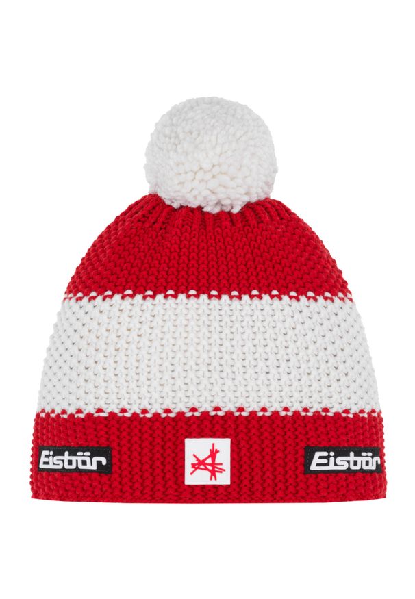 Eisbar - Czapka dla dorosłych Star Pompon MÜ SKA. Kolor: czerwony. Materiał: poliester, wełna. Styl: sportowy