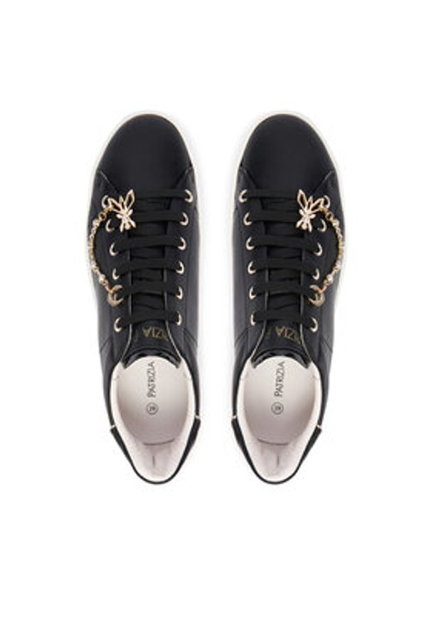 Patrizia Pepe Sneakersy PPJ908.31 Czarny. Kolor: czarny. Materiał: skóra