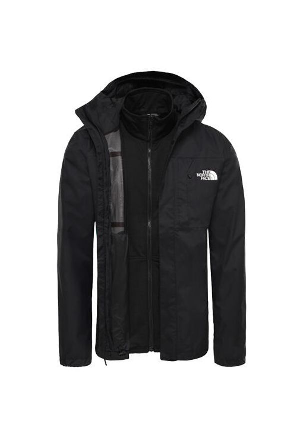 Kurtka turystyczna 3w1 męska The North Face M Quest Triclimate Jacket. Kolor: czarny. Sport: turystyka piesza
