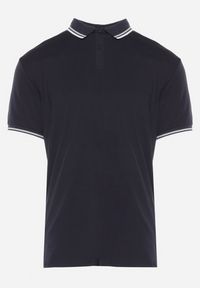 Born2be - Granatowa Koszulka o Fasonie Polo z Guzikami Timarie. Okazja: na spotkanie biznesowe. Typ kołnierza: polo. Kolor: niebieski. Materiał: dresówka. Styl: klasyczny, biznesowy, elegancki