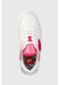 Love Moschino buty kolor biały. Nosek buta: okrągły. Kolor: biały. Materiał: guma. Obcas: na platformie #3
