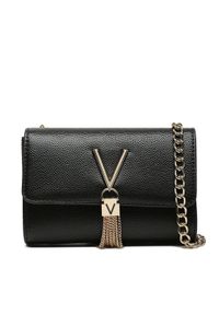 VALENTINO - Valentino Torebka Divina VBS1R403G Czarny. Kolor: czarny. Materiał: skórzane
