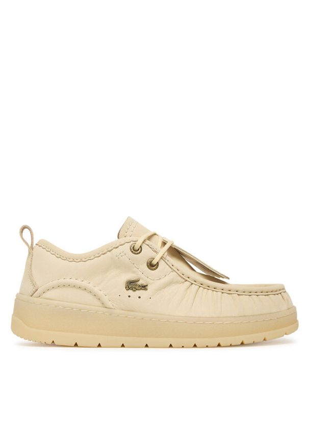 Lacoste Półbuty Umpire Wmn 51SFA0121 18C Kremowy. Kolor: kremowy. Materiał: skóra