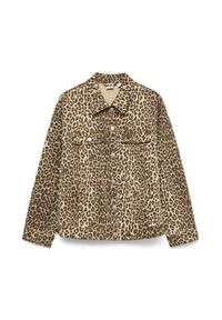 Vero Moda Kurtka jeansowa Tessa 10329961 Brązowy Oversize. Kolor: brązowy. Materiał: bawełna #6