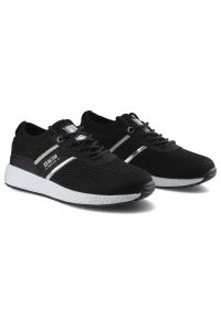 Big-Star - Czarne Sneakersy Big Star Damskie Półbuty Lekkie. Zapięcie: sznurówki. Kolor: czarny. Materiał: materiał. Szerokość cholewki: normalna. Sport: fitness