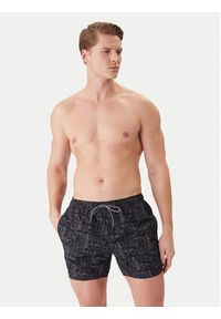 Hugo - HUGO Szorty kąpielowe Rik 50533795 Szary Regular Fit. Kolor: szary. Materiał: syntetyk #2