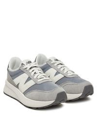 New Balance Sneakersy GS370AH Szary. Kolor: szary. Materiał: skóra, zamsz #7