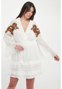 Ermanno Firenze - Sukienka mini z ramii ERMANNO FIRENZE. Długość: mini #4