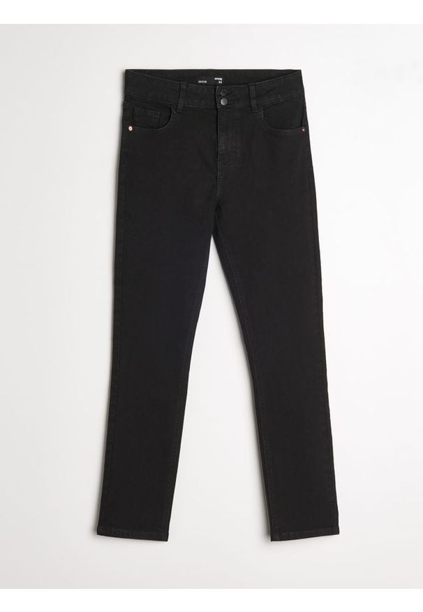 Sinsay - Jeansy skinny - czarny. Kolor: czarny