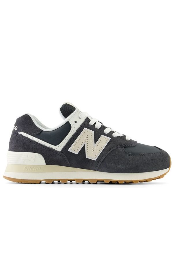 Buty New Balance WL574QF2 - czarne. Kolor: czarny. Materiał: guma, skóra, zamsz, materiał, syntetyk. Szerokość cholewki: normalna. Model: New Balance 574