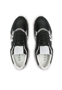 Armani Exchange Sneakersy XDX139 XV733 S277 Czarny. Kolor: czarny. Materiał: skóra