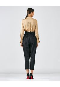 CASTELLANI - Czarne bawełniane spodnie. Kolor: czarny. Materiał: bawełna #3