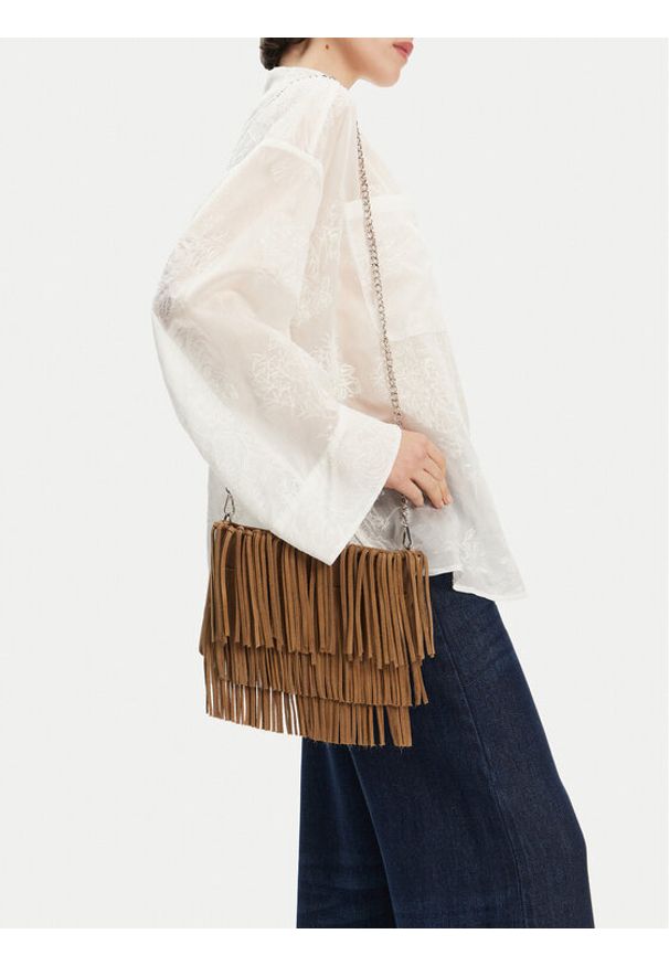 DeeZee Torebka GL23758 Brązowy. Kolor: brązowy. Materiał: skórzane