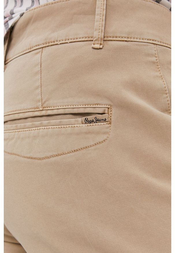 Pepe Jeans Szorty BLACKBURN męskie kolor beżowy. Okazja: na co dzień. Kolor: beżowy. Styl: casual