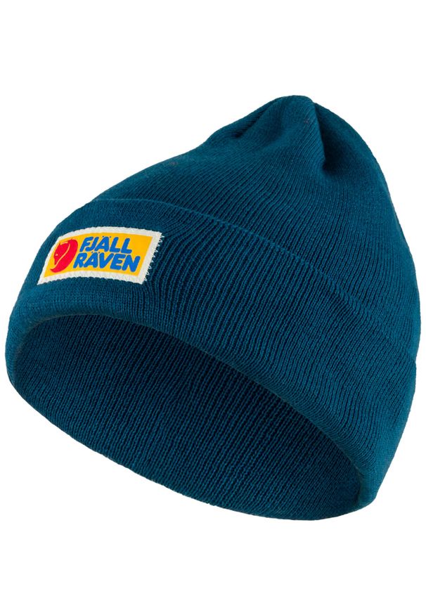Fjällräven - Czapka zimowa Fjallraven Vardag Classic Beanie - storm. Kolor: niebieski. Sezon: zima. Styl: sportowy