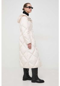 Weekend Max Mara kurtka puchowa damska kolor beżowy zimowa. Kolor: beżowy. Materiał: puch. Sezon: zima #5