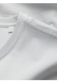 Ombre Clothing - T-shirt męski bawełniany z kieszonką - jasnoszary V10 OM-TSPT-0154 - XXL. Kolor: szary. Materiał: bawełna. Wzór: nadruk, aplikacja #10
