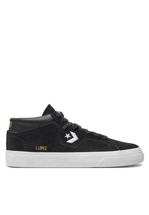 Converse Sneakersy Louize Lopez Pro Mid 171331C Czarny. Kolor: czarny. Materiał: skóra, zamsz