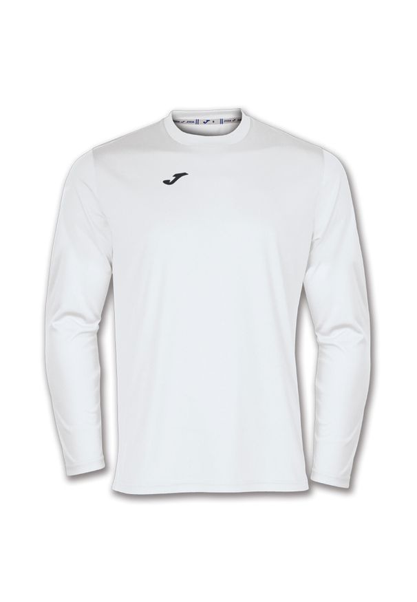 Koszulka do piłki nożnej męska Joma Combi z długim rękawem. Kolor: biały. Długość rękawa: długi rękaw. Długość: długie
