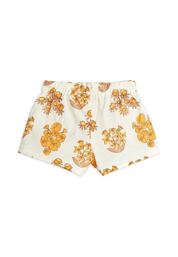 Mini Rodini szorty bawełniane dziecięce kolor beżowy wzorzyste. Okazja: na co dzień. Stan: podwyższony. Kolor: beżowy. Materiał: bawełna. Styl: casual