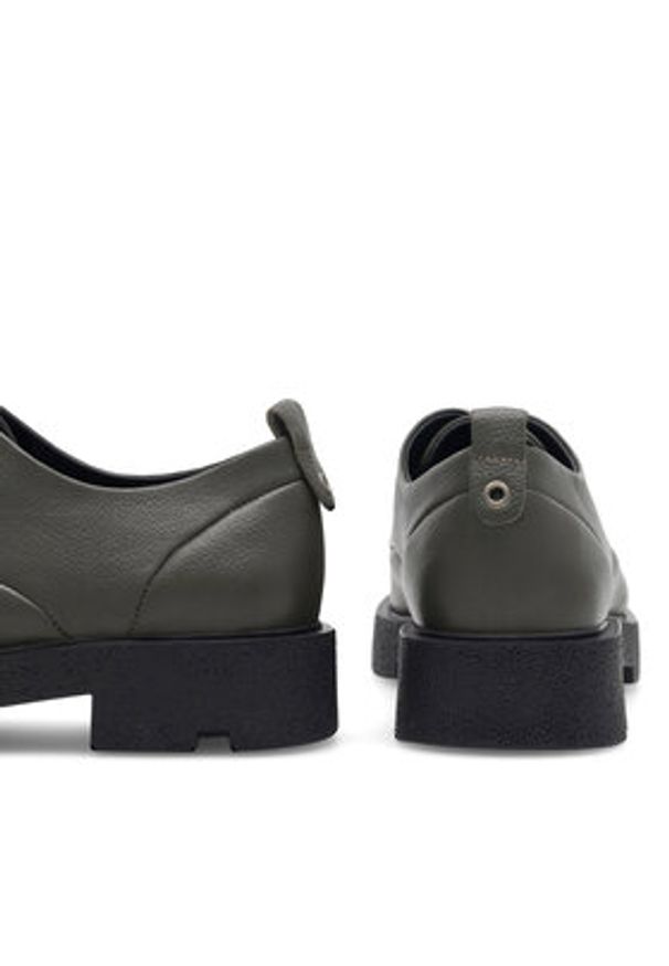 Sergio Bardi Oxfordy WI16-C1053-03SB Zielony. Kolor: zielony. Materiał: skóra