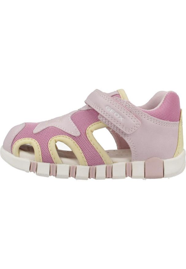 Geox - Sandały GEOX B SANDAL IUPIDOO GIR Rose. Kolor: różowy. Materiał: tkanina, syntetyk. Sport: turystyka piesza